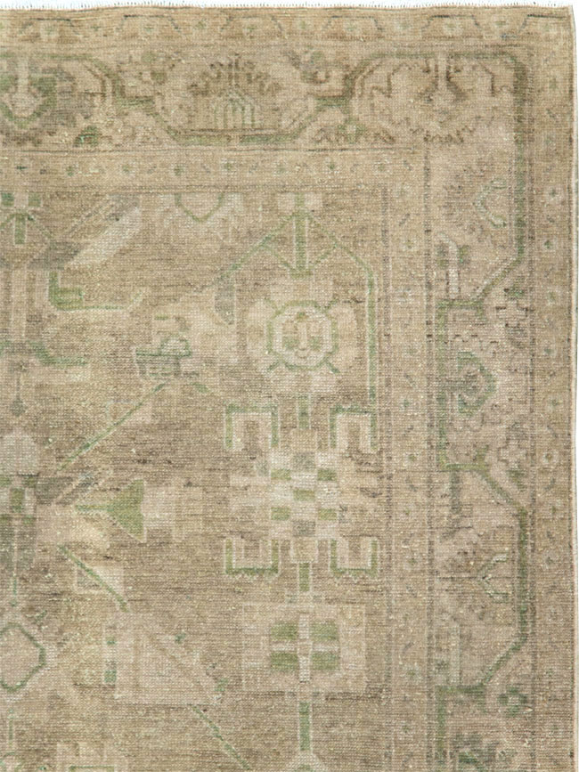 Vintage Persian Malayer Accent Rug, No.28573 - Gsblank