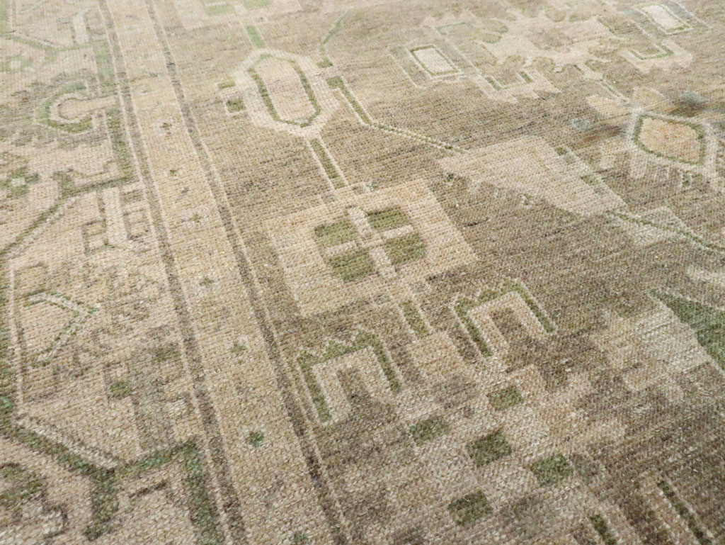 Vintage Persian Malayer Accent Rug, No.28573 - Gsblank