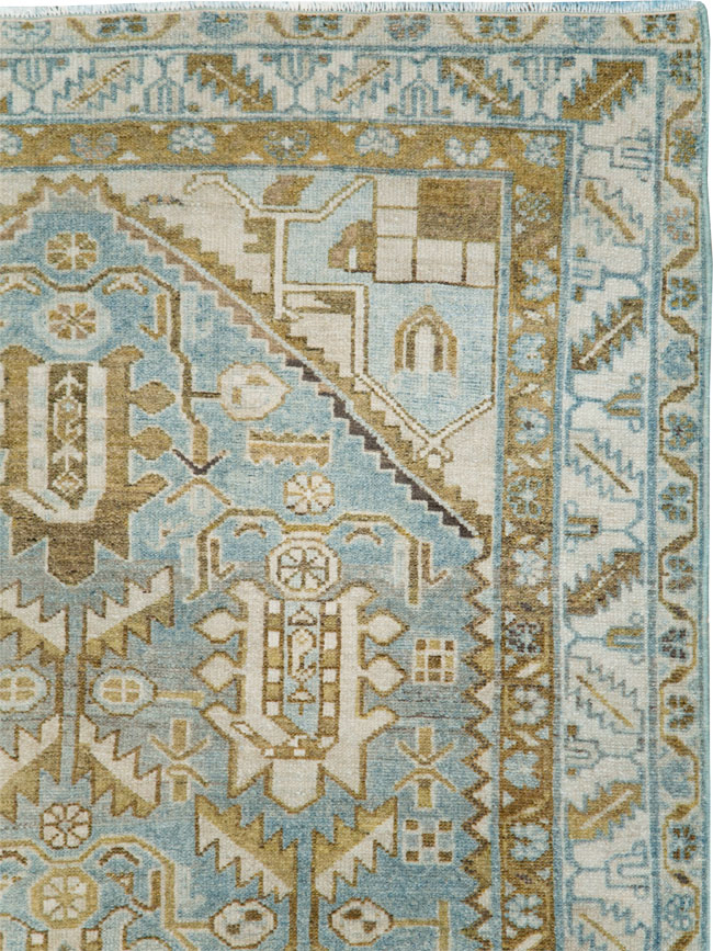 Vintage Persian Malayer Accent Rug, No.28574 - Gsblank