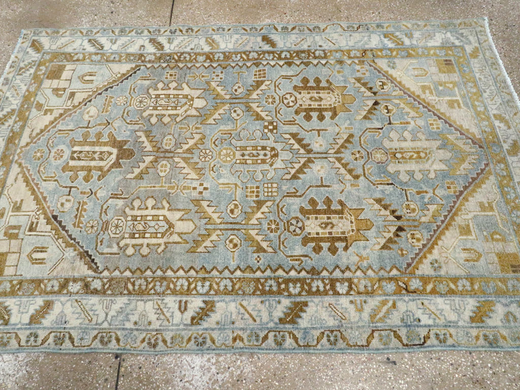 Vintage Persian Malayer Accent Rug, No.28574 - Gsblank