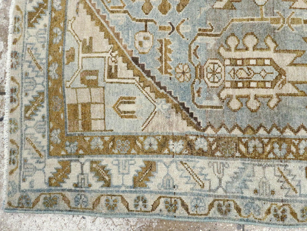 Vintage Persian Malayer Accent Rug, No.28574 - Gsblank