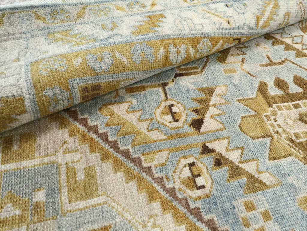 Vintage Persian Malayer Accent Rug, No.28574 - Gsblank