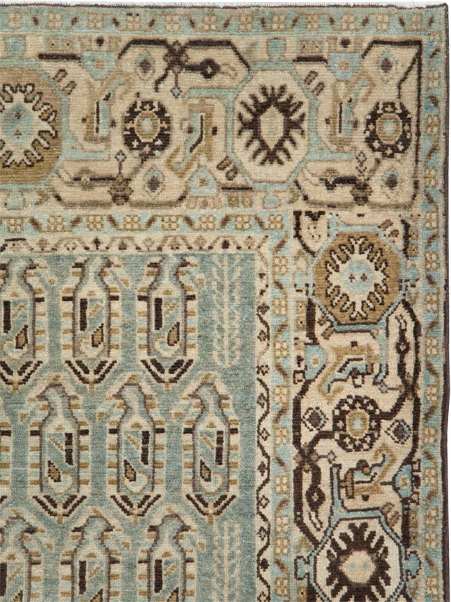 Vintage Persian Malayer Accent Rug, No.28577 - Gsblank