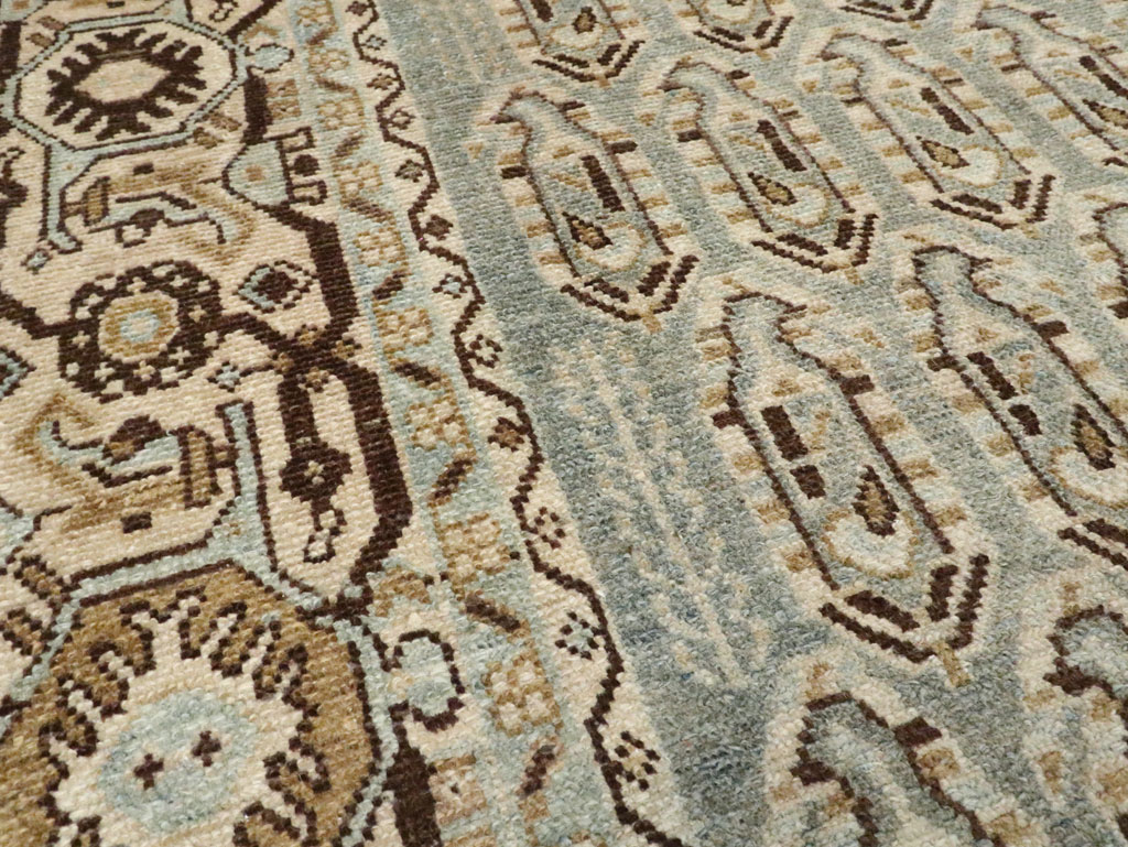 Vintage Persian Malayer Accent Rug, No.28577 - Gsblank