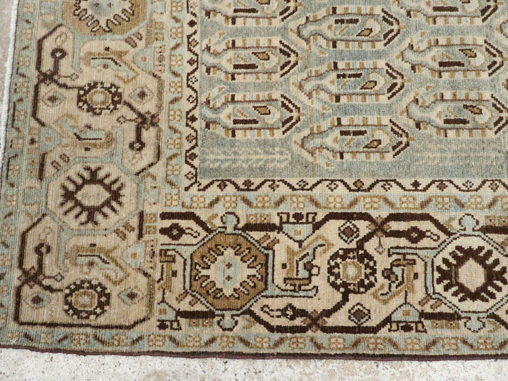 Vintage Persian Malayer Accent Rug, No.28577 - Gsblank