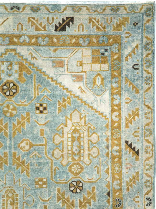Vintage Persian Malayer Accent Rug, No.28578 - Gsblank