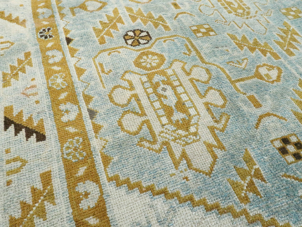 Vintage Persian Malayer Accent Rug, No.28578 - Gsblank