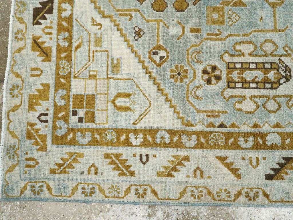 Vintage Persian Malayer Accent Rug, No.28578 - Gsblank