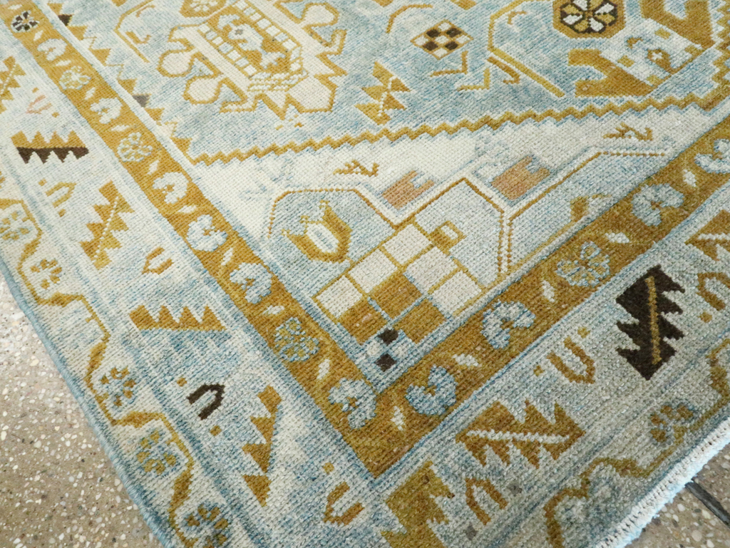 Vintage Persian Malayer Accent Rug, No.28578 - Gsblank