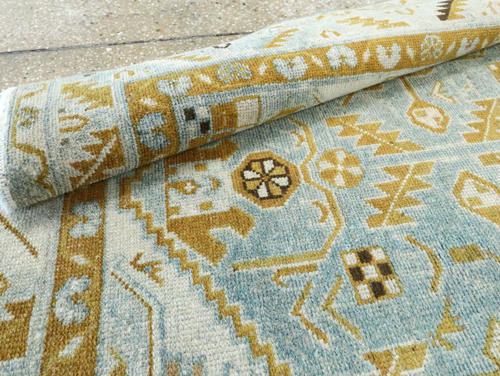 Vintage Persian Malayer Accent Rug, No.28578 - Gsblank