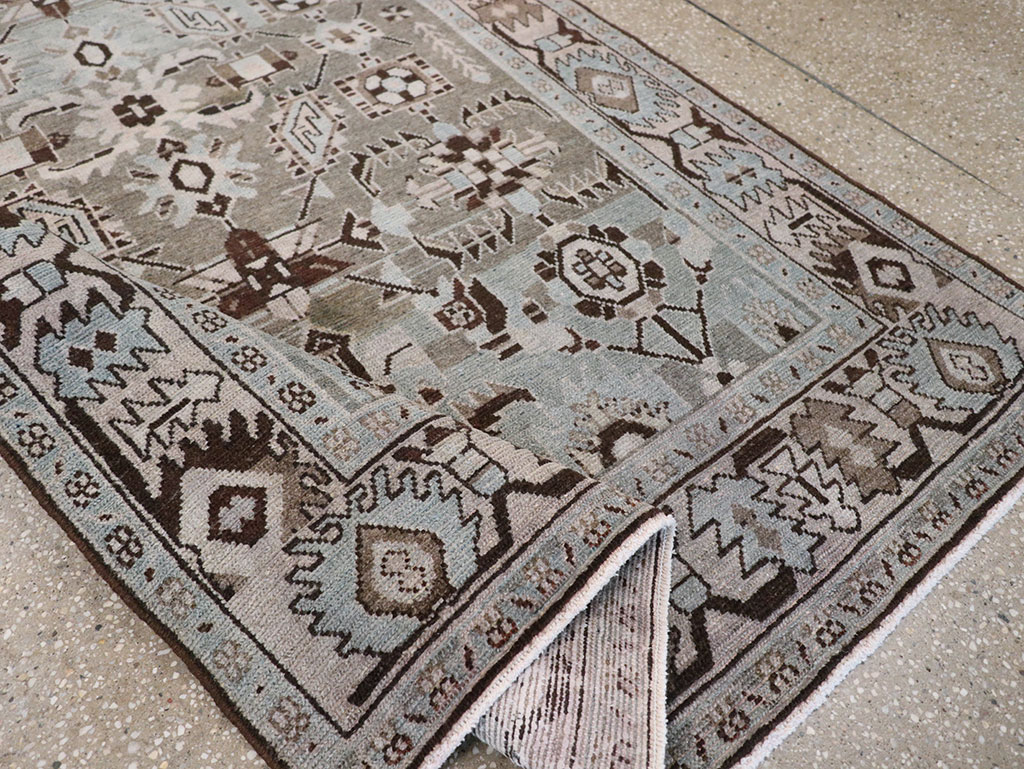 Vintage Persian Malayer Accent Rug, No.28579 - Gsblank