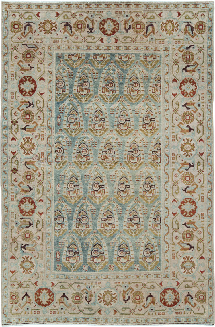 Vintage Persian Malayer Accent Rug (Pair: 2 of 2), No.28580 - Gsblank