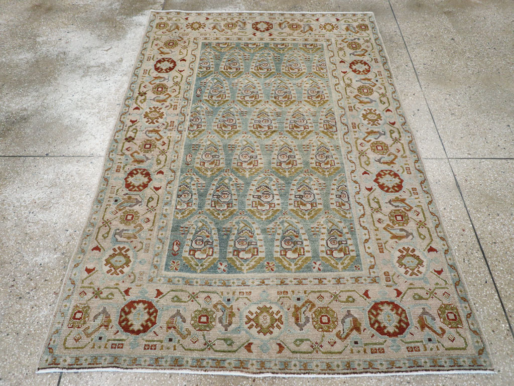 Vintage Persian Malayer Accent Rug (Pair: 2 of 2), No.28580 - Gsblank