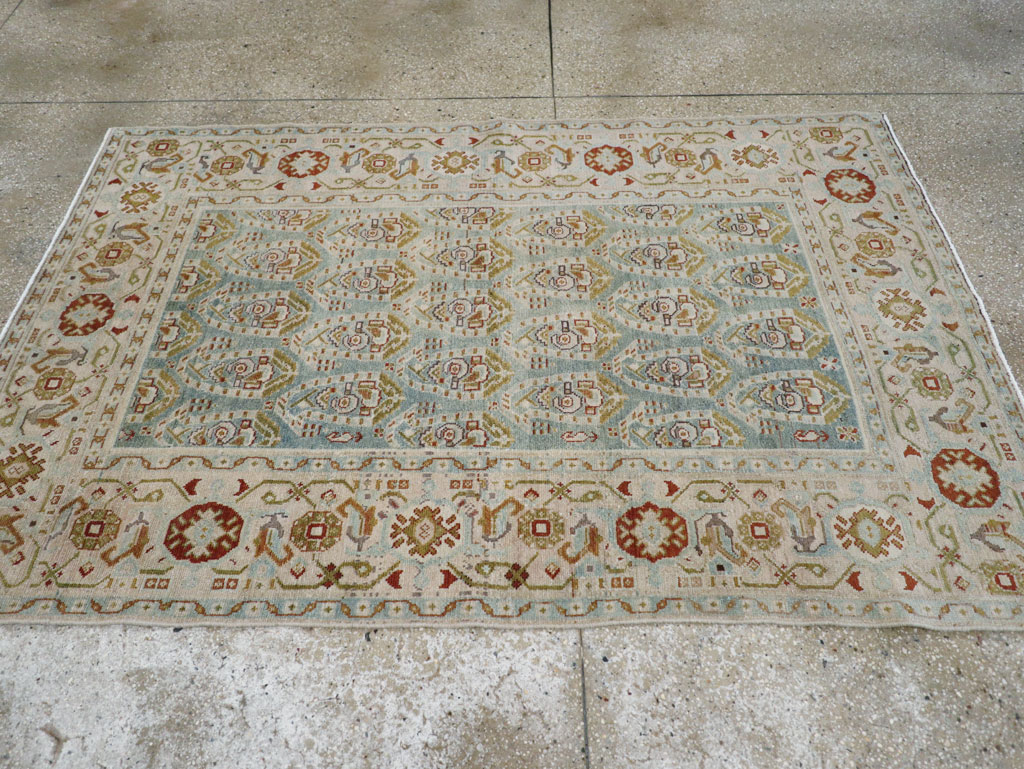 Vintage Persian Malayer Accent Rug (Pair: 2 of 2), No.28580 - Gsblank