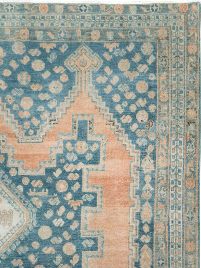 Vintage Persian Afshar Accent Rug, No.28582 - Gsblank