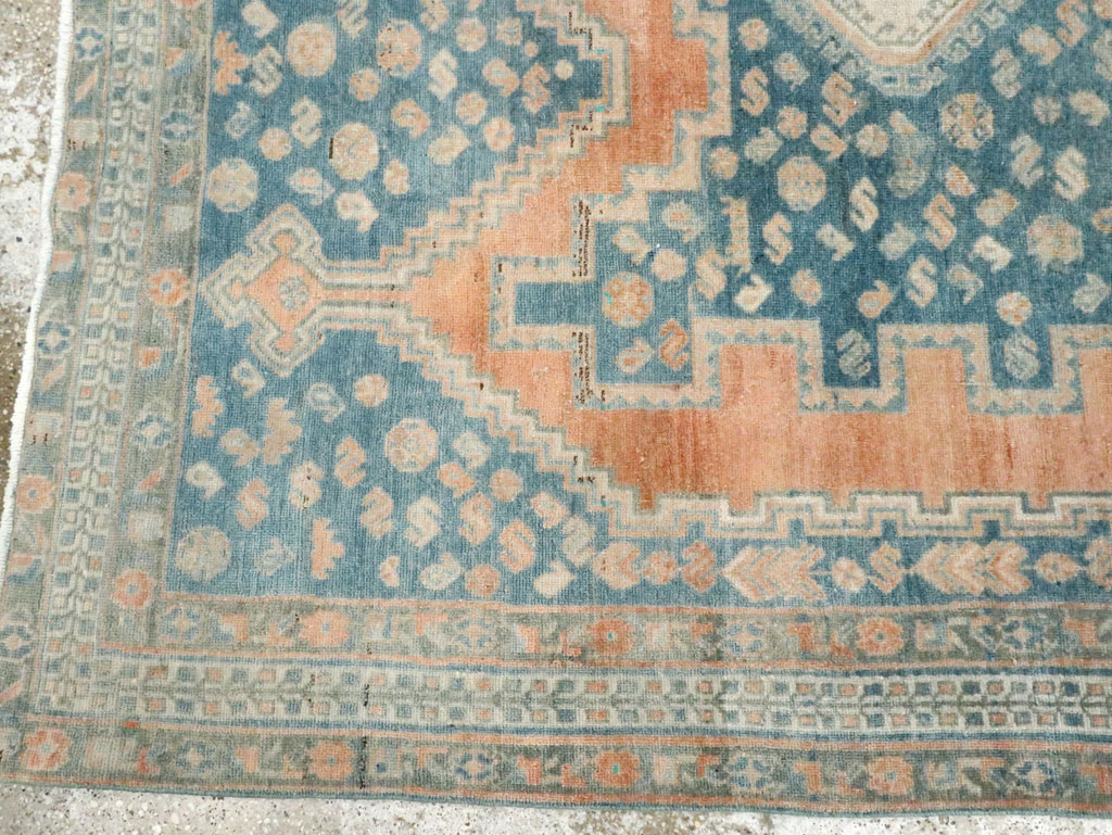Vintage Persian Afshar Accent Rug, No.28582 - Gsblank