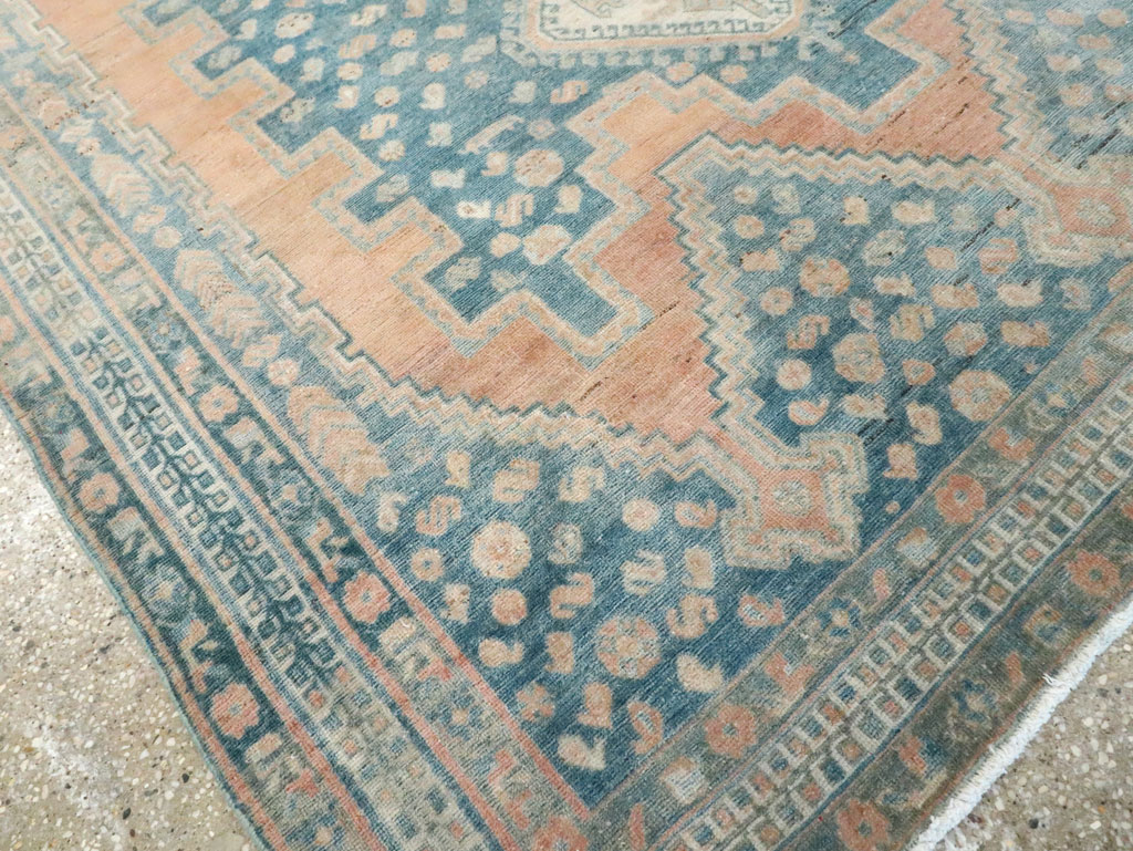 Vintage Persian Afshar Accent Rug, No.28582 - Gsblank