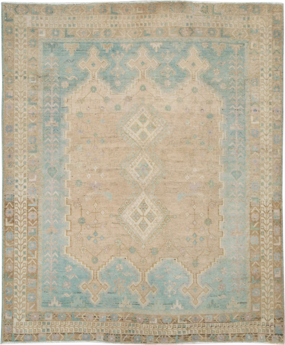 Vintage Persian Afshar Tribal Accent Rug, No.28583 - Gsblank