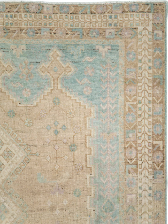 Vintage Persian Afshar Tribal Accent Rug, No.28583 - Gsblank