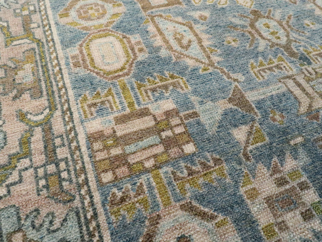 Vintage Persian Malayer Throw Rug, No.28584 - Gsblank