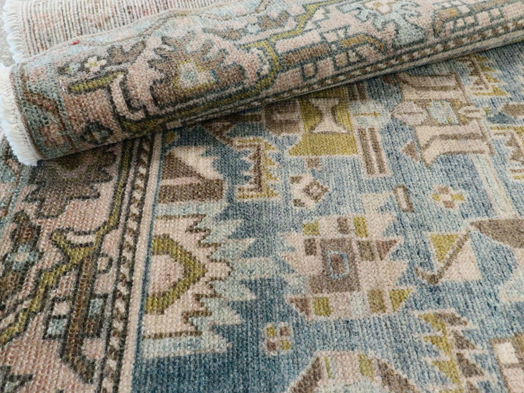 Vintage Persian Malayer Throw Rug, No.28584 - Gsblank