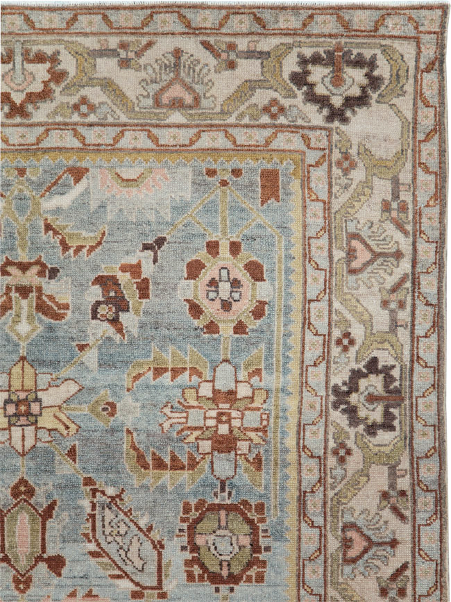 Vintage Persian Malayer Accent Rug, No.28585 - Gsblank
