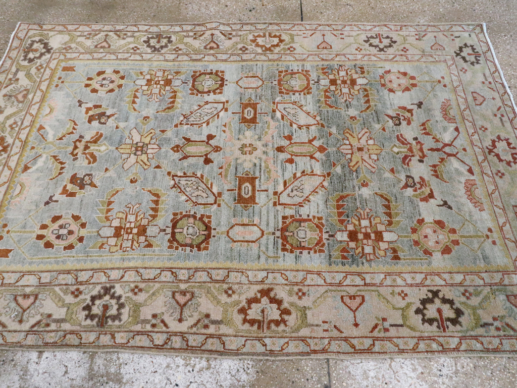 Vintage Persian Malayer Accent Rug, No.28585 - Gsblank