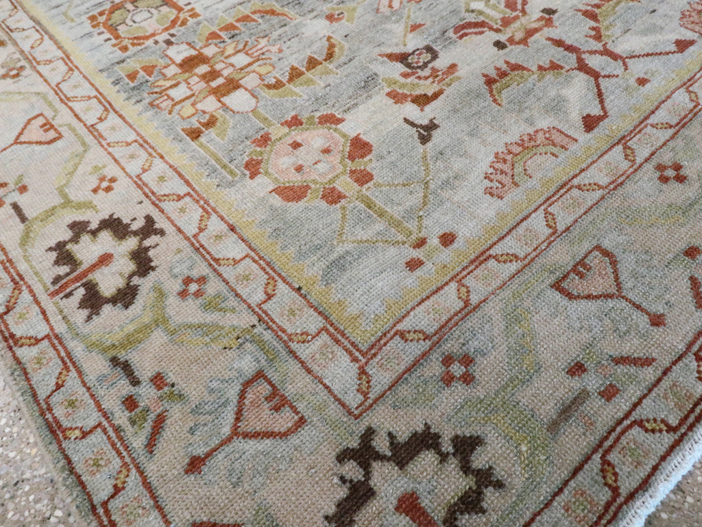 Vintage Persian Malayer Accent Rug, No.28585 - Gsblank