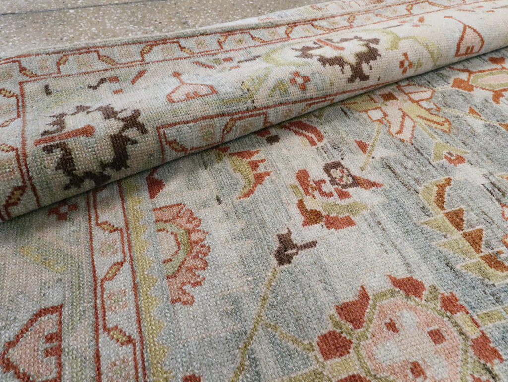 Vintage Persian Malayer Accent Rug, No.28585 - Gsblank