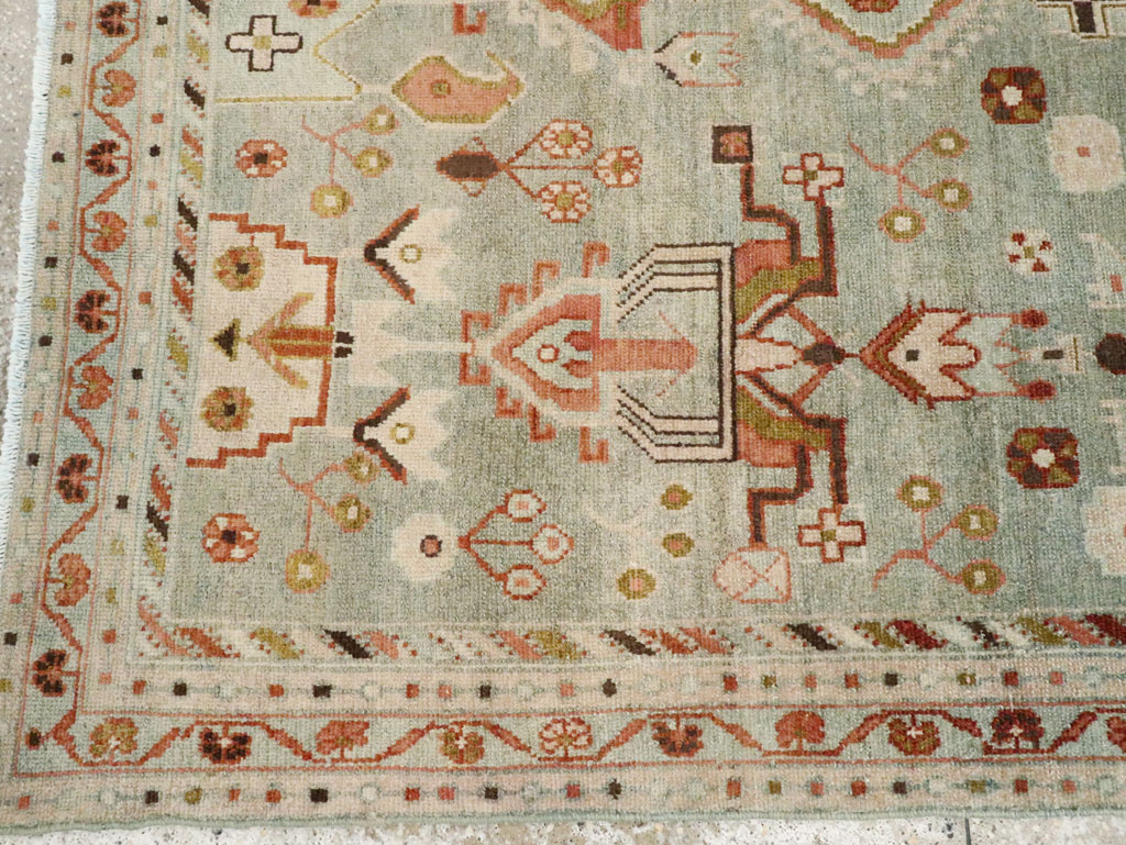 Vintage Persian Malayer Accent Rug, No.28586 - Gsblank