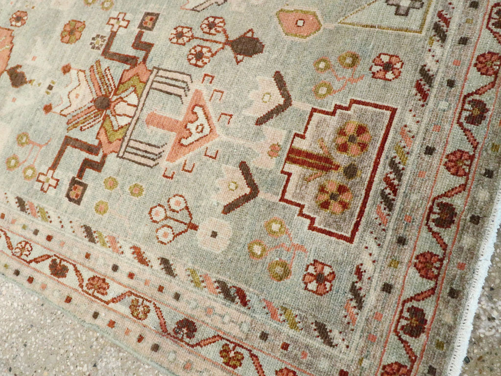 Vintage Persian Malayer Accent Rug, No.28586 - Gsblank