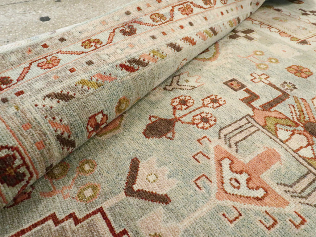 Vintage Persian Malayer Accent Rug, No.28586 - Gsblank