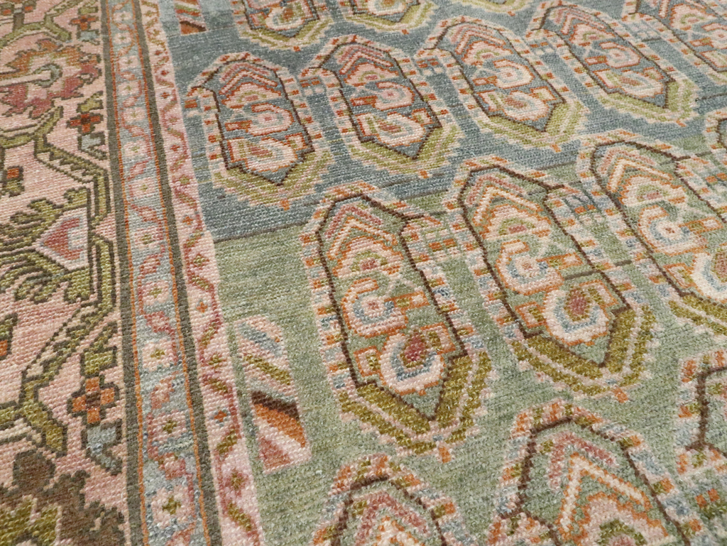 Vintage Persian Malayer Accent Rug, No.28587 - Gsblank