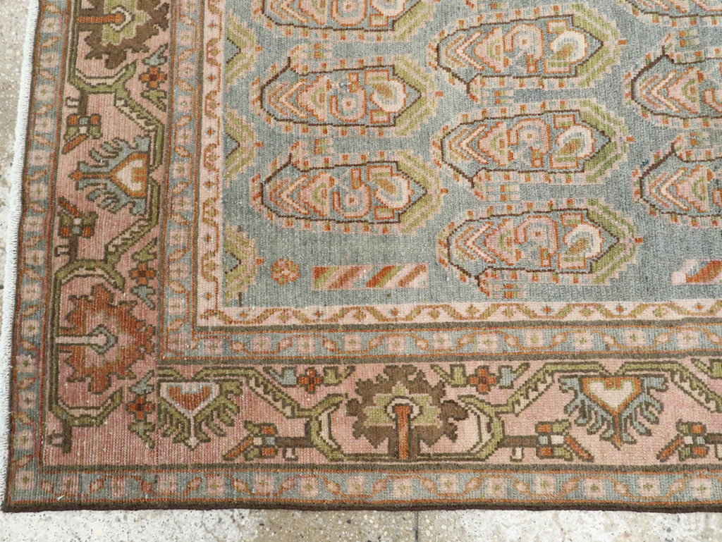 Vintage Persian Malayer Accent Rug, No.28587 - Gsblank