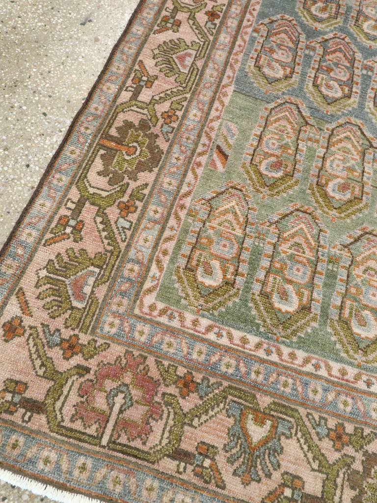 Vintage Persian Malayer Accent Rug, No.28587 - Gsblank