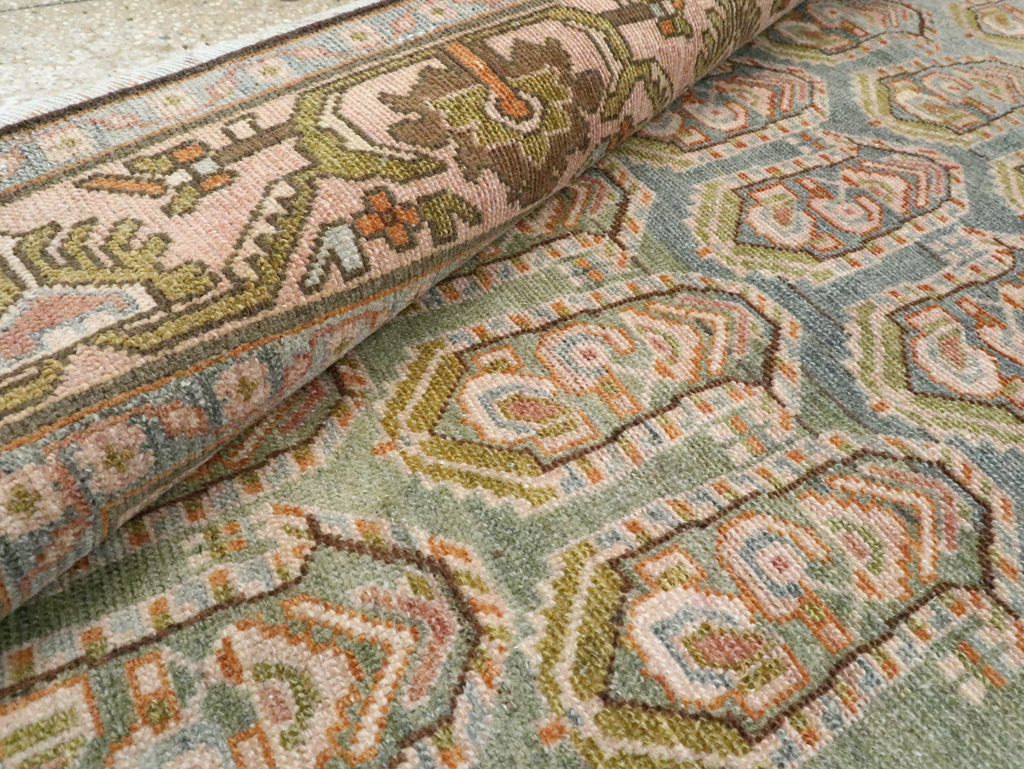 Vintage Persian Malayer Accent Rug, No.28587 - Gsblank