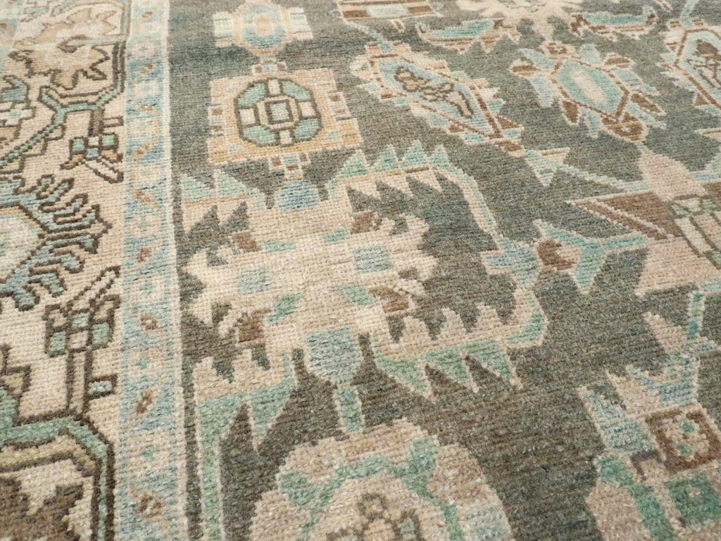 Vintage Persian Malayer Accent Rug, No.28589 - Gsblank
