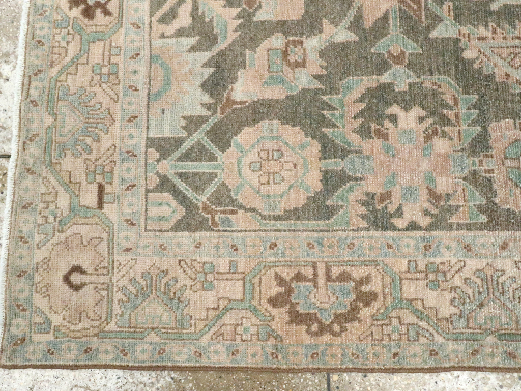 Vintage Persian Malayer Accent Rug, No.28589 - Gsblank