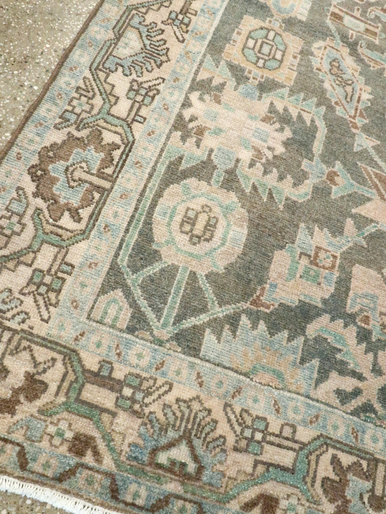 Vintage Persian Malayer Accent Rug, No.28589 - Gsblank