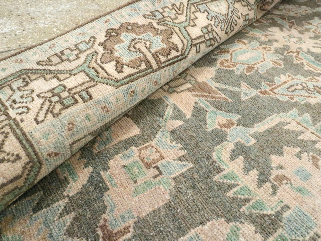 Vintage Persian Malayer Accent Rug, No.28589 - Gsblank