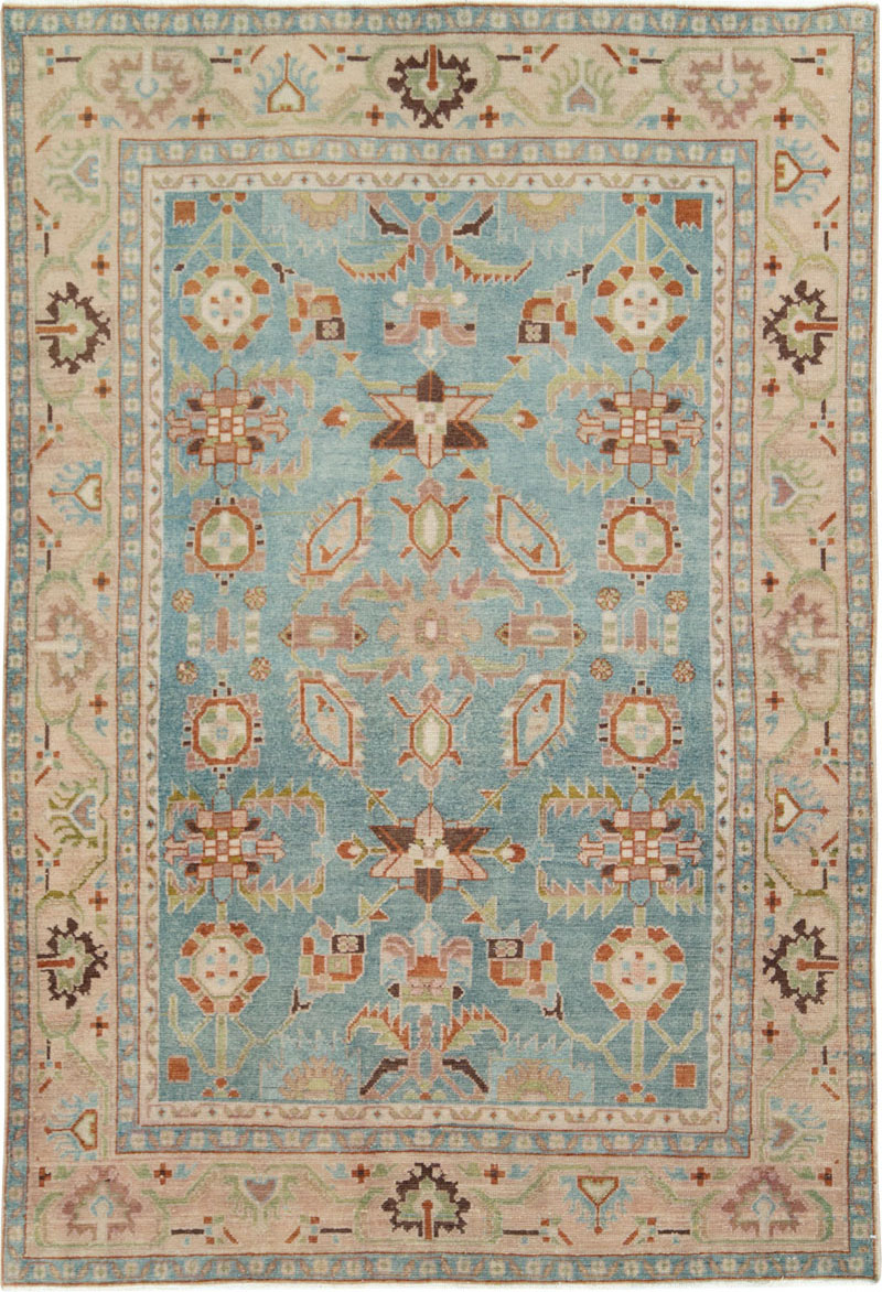 Vintage Persian Malayer Accent Rug (Pair: 1 of 2), No.28590 - Gsblank