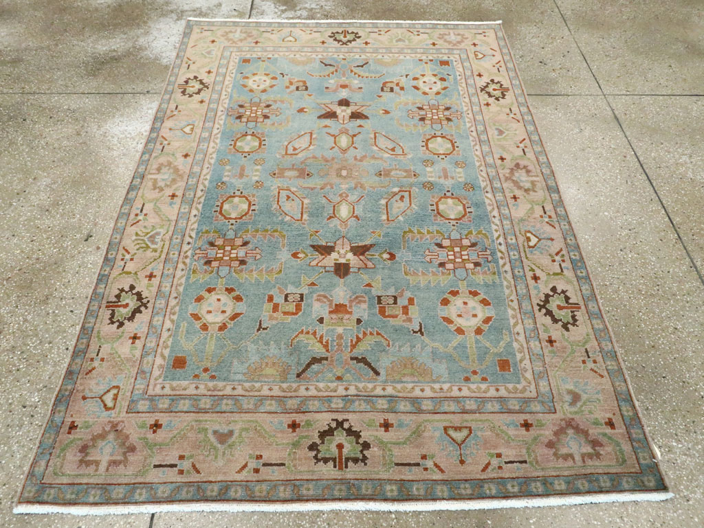 Vintage Persian Malayer Accent Rug (Pair: 1 of 2), No.28590 - Gsblank
