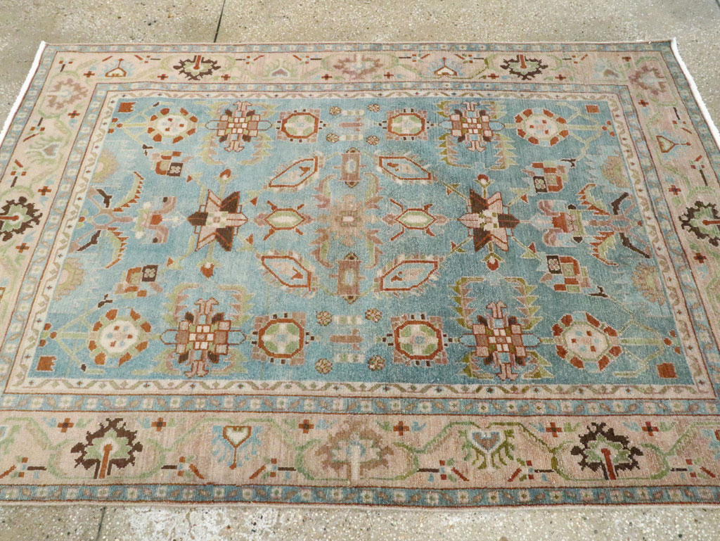 Vintage Persian Malayer Accent Rug (Pair: 1 of 2), No.28590 - Gsblank