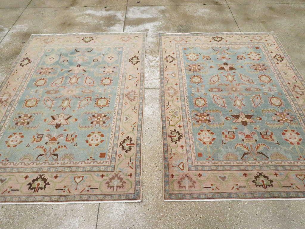 Vintage Persian Malayer Accent Rug (Pair: 1 of 2), No.28590 - Gsblank