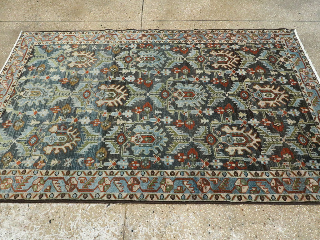Vintage Persian Malayer Accent Rug, No.28591 - Gsblank