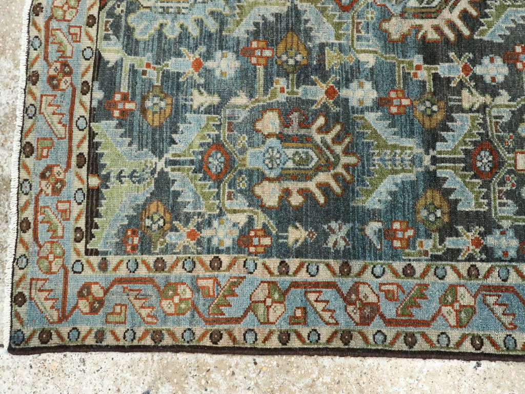 Vintage Persian Malayer Accent Rug, No.28591 - Gsblank