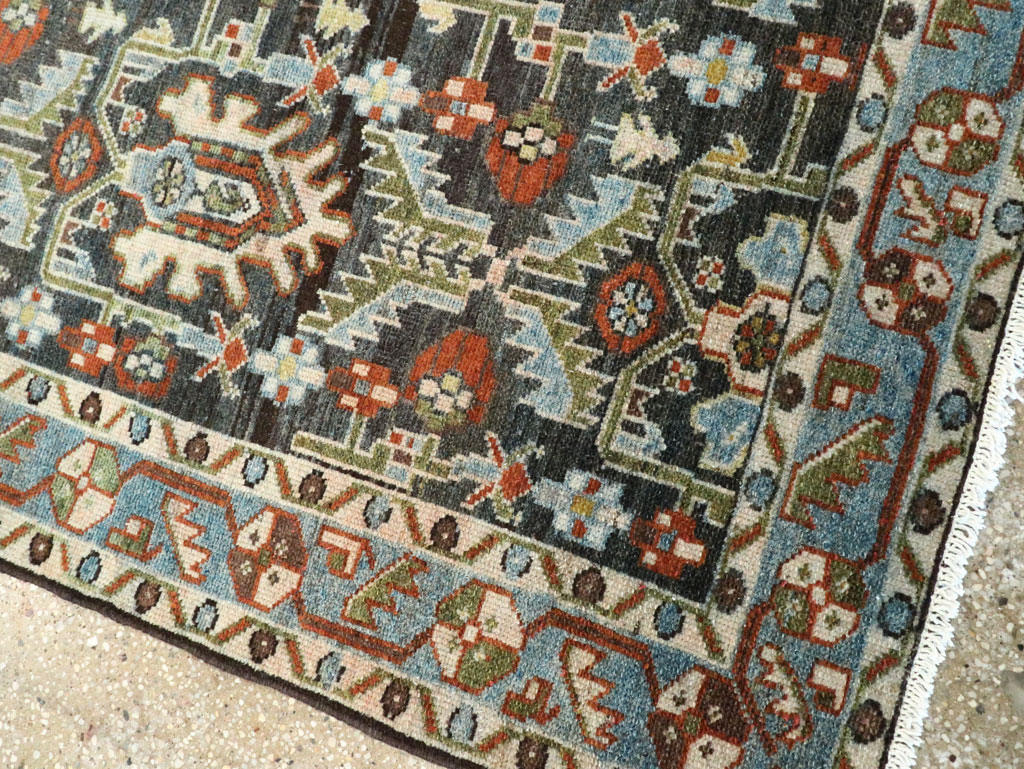 Vintage Persian Malayer Accent Rug, No.28591 - Gsblank