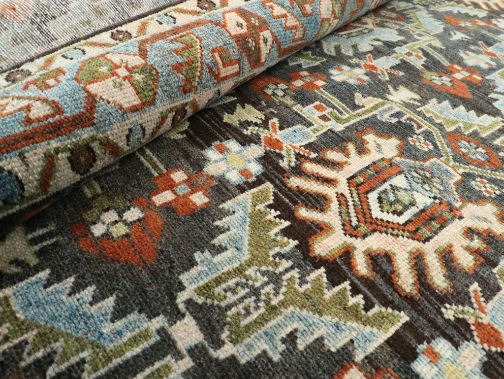 Vintage Persian Malayer Accent Rug, No.28591 - Gsblank