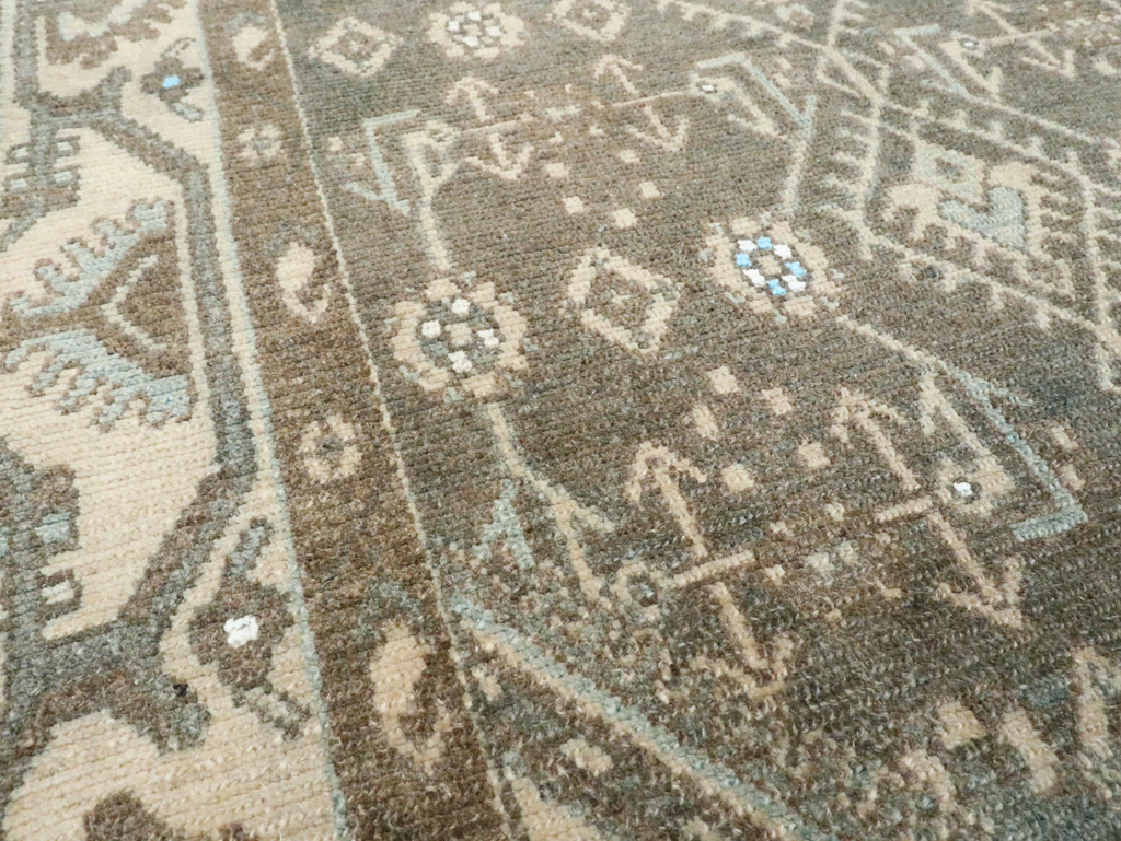 Vintage Persian Malayer Throw Rug, No.28592 - Gsblank