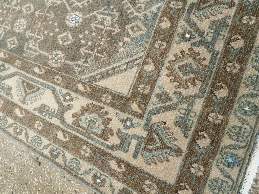 Vintage Persian Malayer Throw Rug, No.28592 - Gsblank